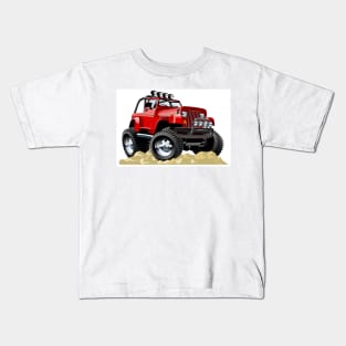 Cartoon jeep Kids T-Shirt